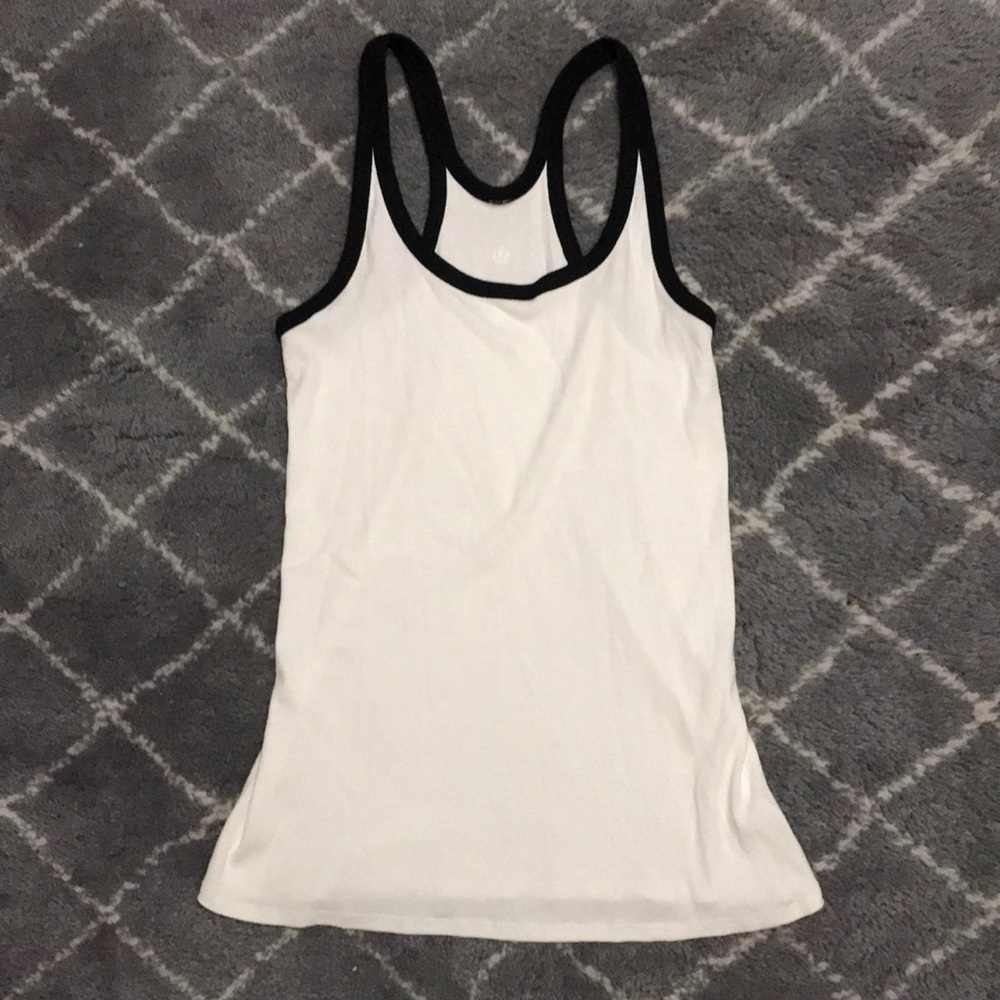 Lululemon White ribbed Racerback!